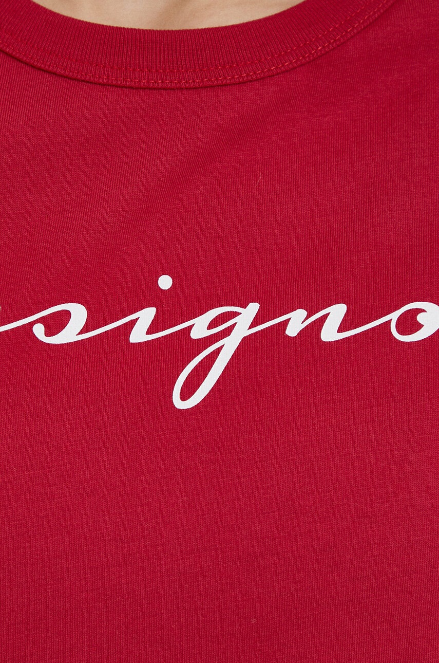 Βαμβακερό μπλουζάκι Rossignol χρώμα: κόκκινο φωτογραφία