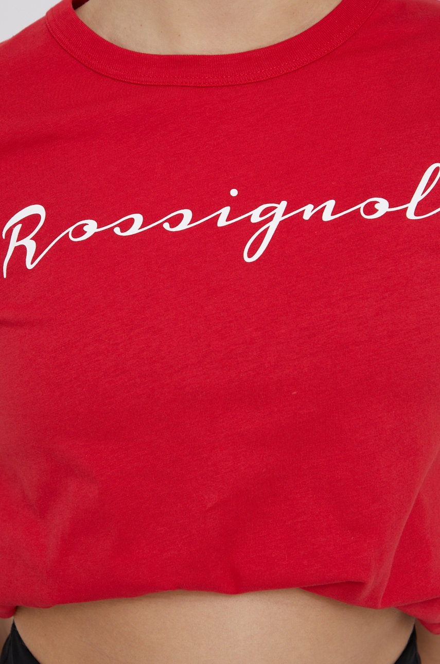 Βαμβακερό μπλουζάκι Rossignol χρώμα: κόκκινο φωτογραφία