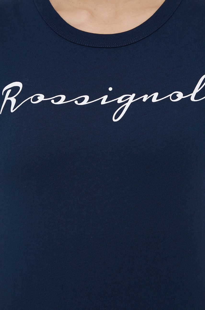 Rossignol T-shirt bawełniany kolor granatowy