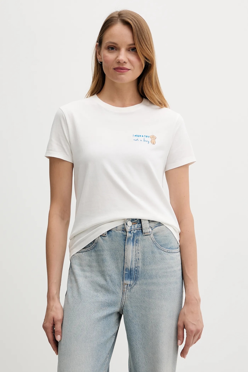 MC2 Saint Barth tricou din bumbac culoarea turcoaz, EMI0002