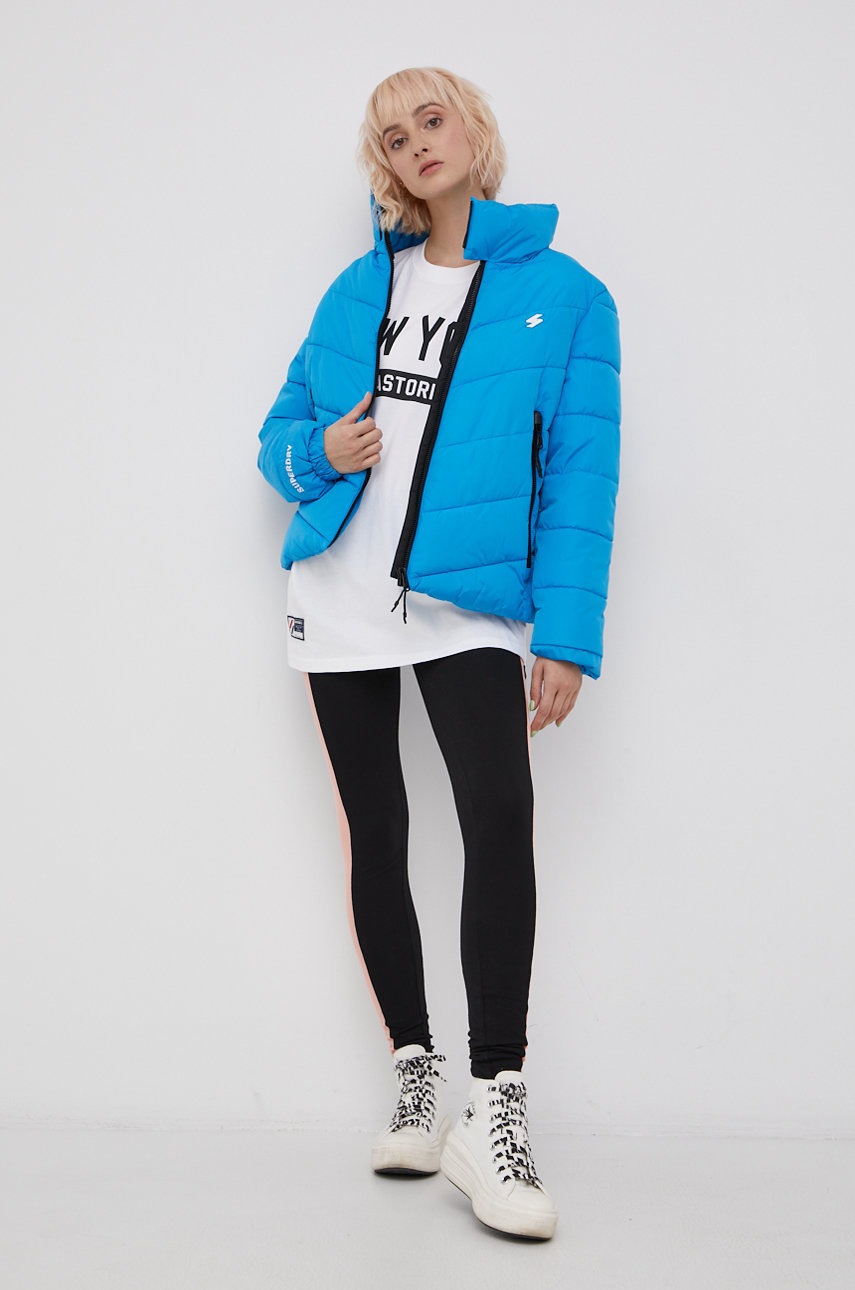 

Хлопковая футболка Superdry цвет белый