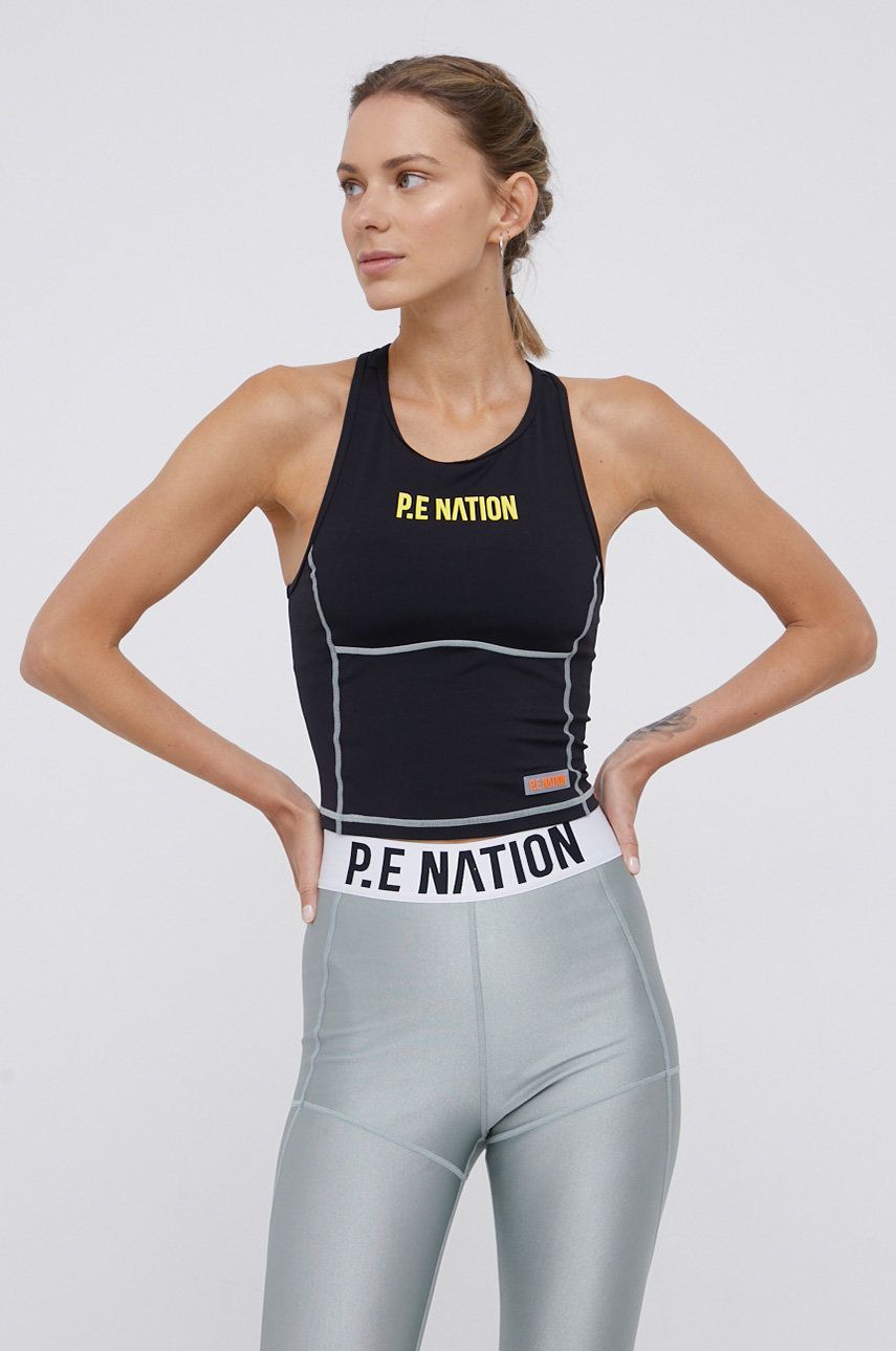 P.E Nation Top femei, culoarea negru answear.ro