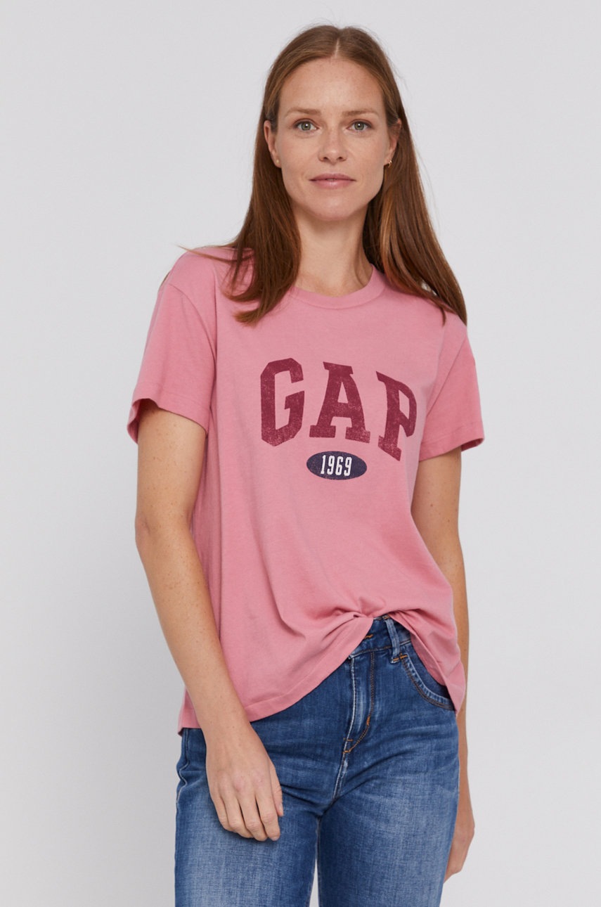 

GAP - Памучна тениска, Розов