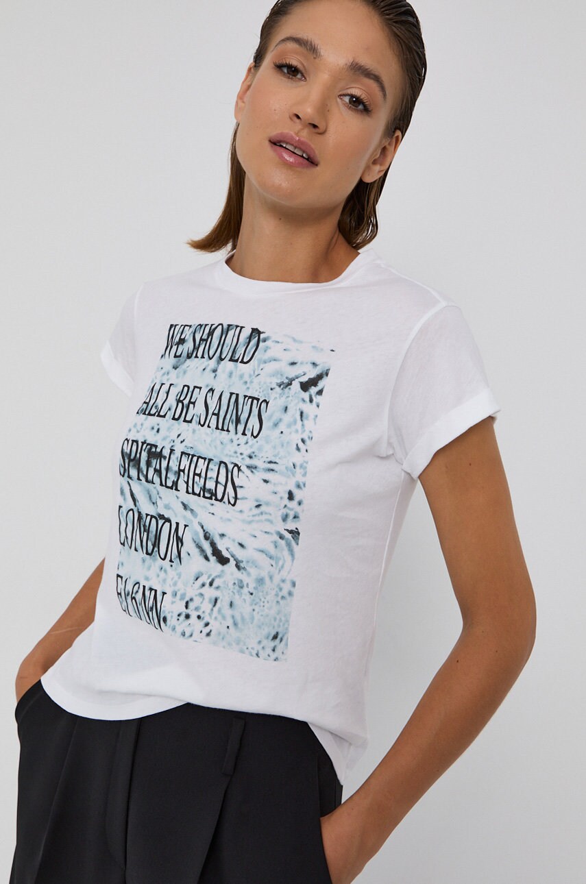 

Футболка AllSaints жіноча колір білий