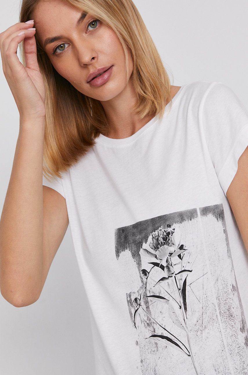 Sisley - Tricou din bumbac