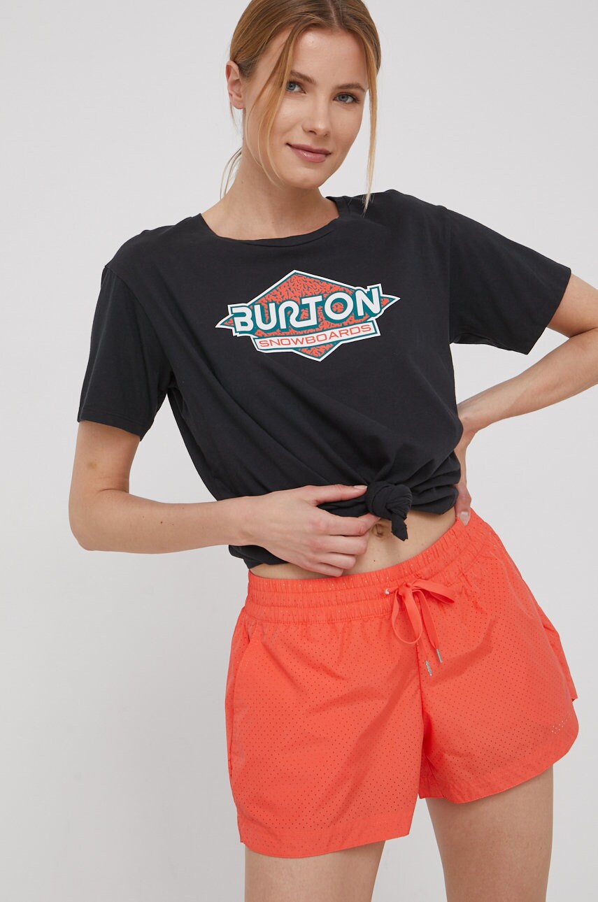 

Тениска Burton в черно, Черен