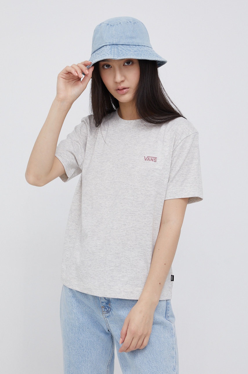 

Тениска Vans дамска в сиво, Сив