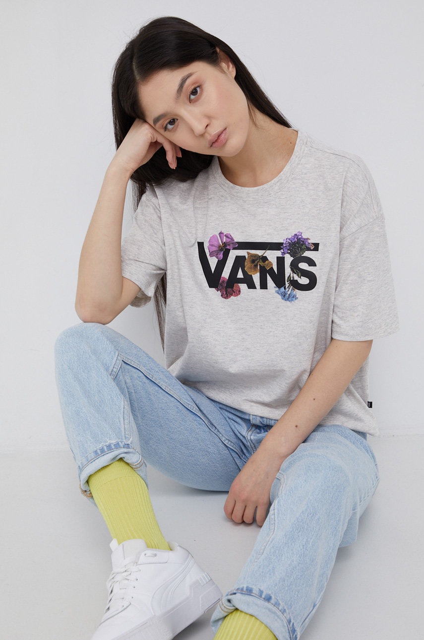 

Футболка Vans женская цвет серый
