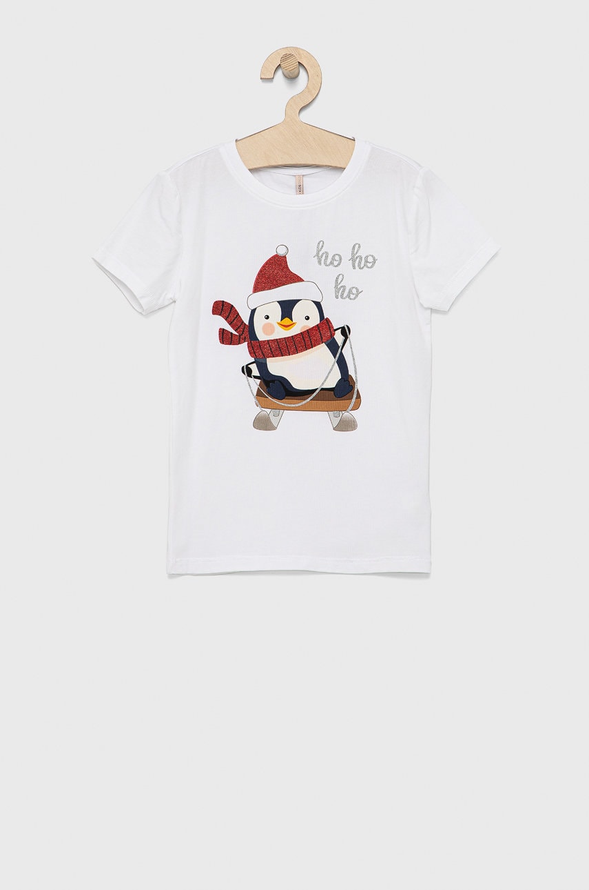 Kids Only tricou copii culoarea alb