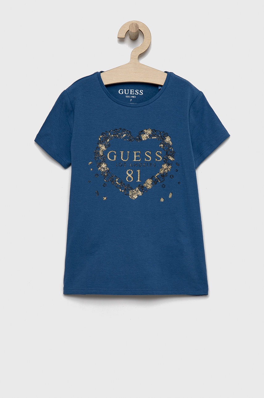 

Детска тениска Guess, Виолетов
