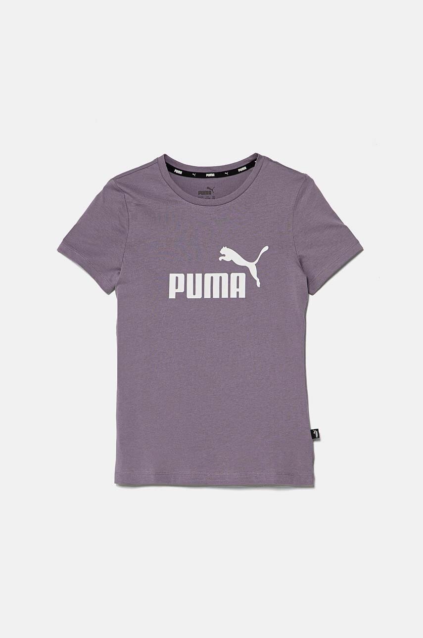 

Детска памучна тениска Puma в лилаво, Виолетов