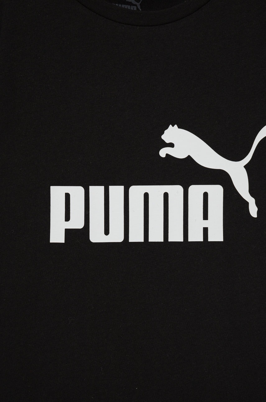 Дитяча бавовняна футболка Puma 587029 колір чорний