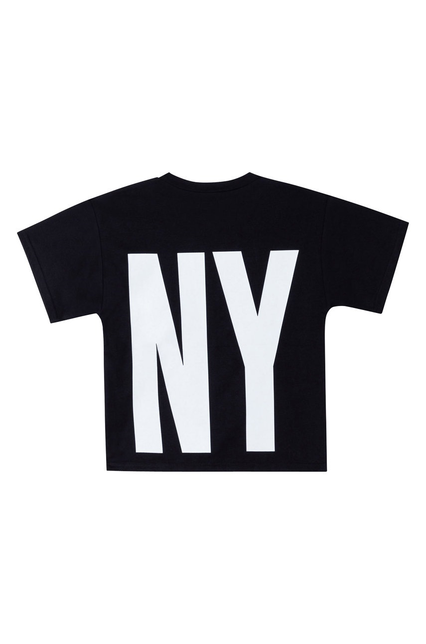 

Детская хлопковая футболка Dkny цвет чёрный