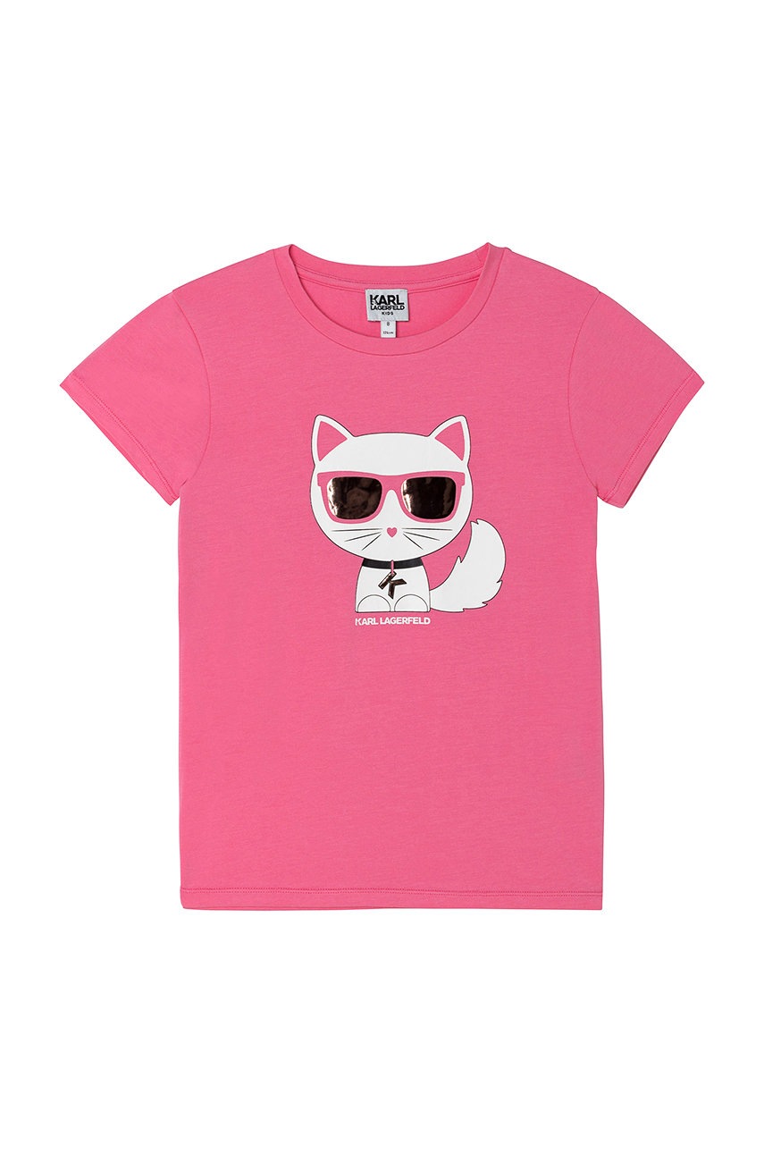 

Karl Lagerfeld - Детска тениска, Розов