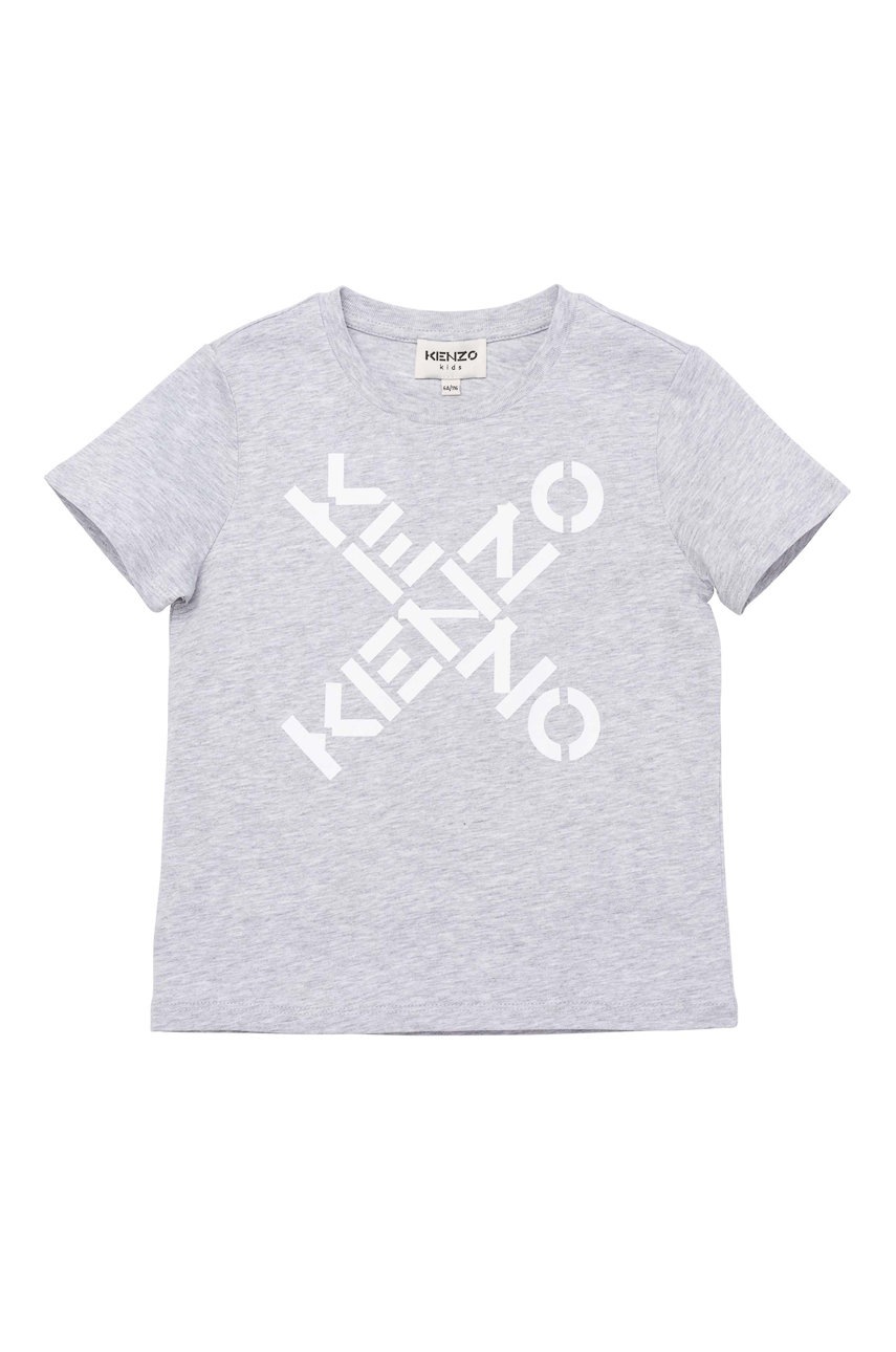 

Детска тениска Kenzo Kids в сиво, Сив