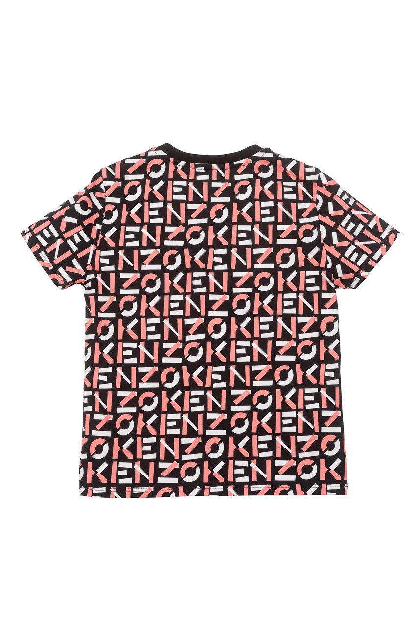

Дитяча бавовняна футболка Kenzo Kids колір чорний