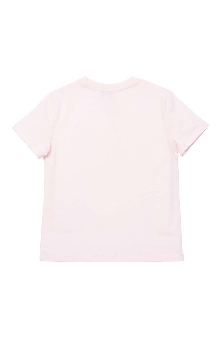 

Детская хлопковая футболка Kenzo Kids цвет розовый