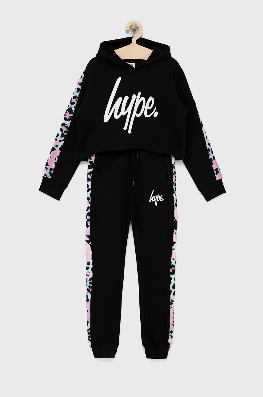 Hype bluza copii culoarea negru