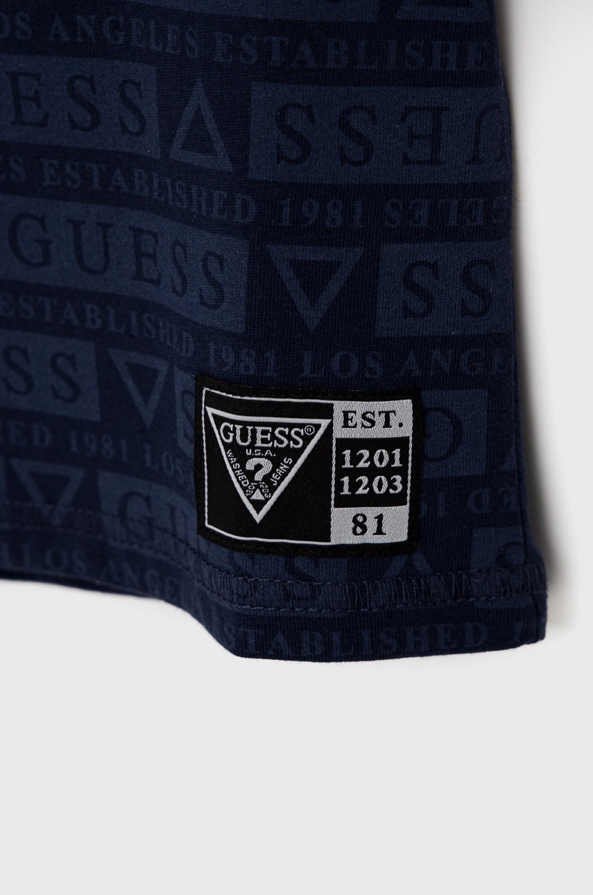 

Детская футболка Guess цвет синий с узором