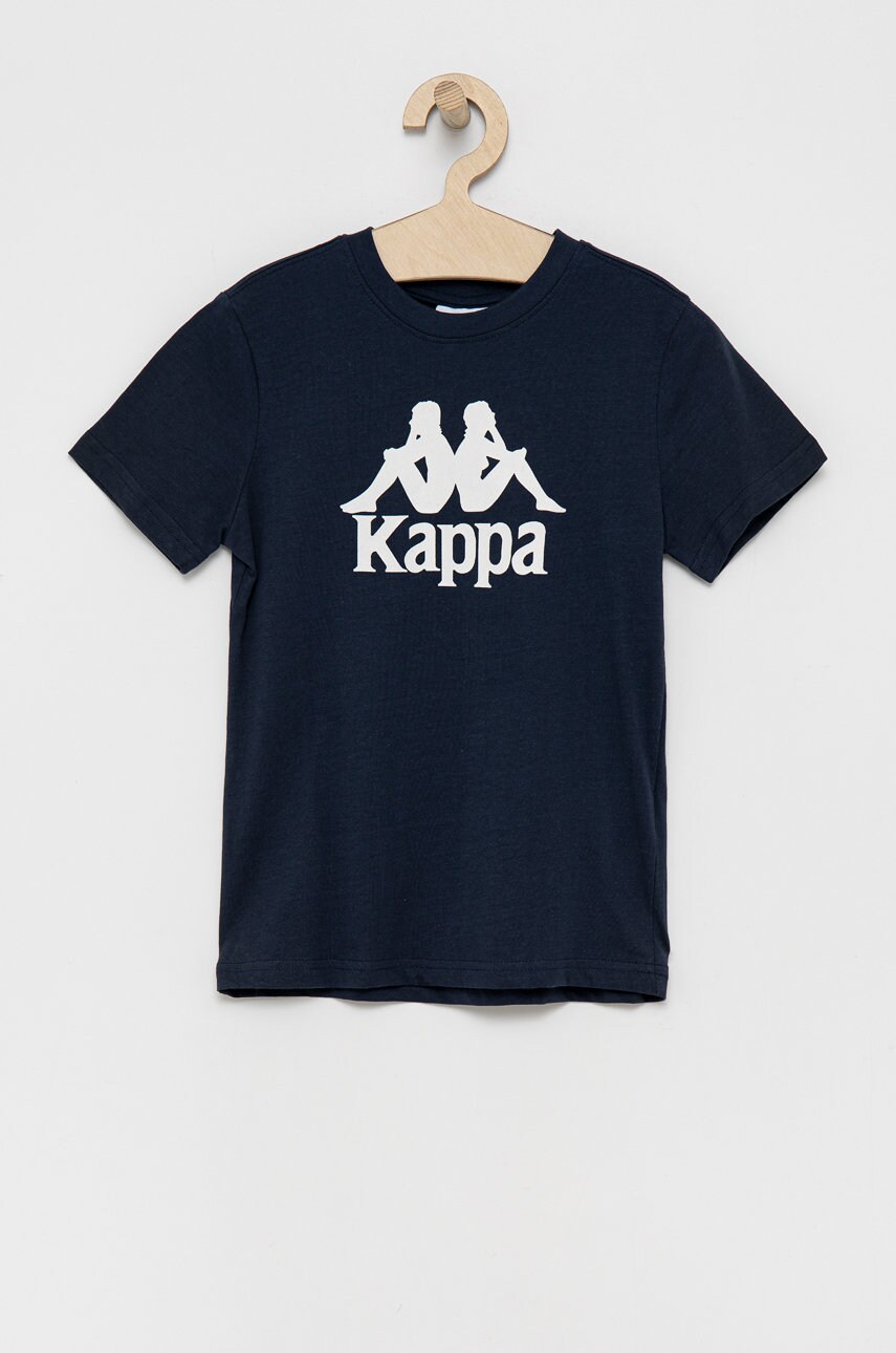 Kappa tricou copii culoarea albastru marin, cu imprimeu
