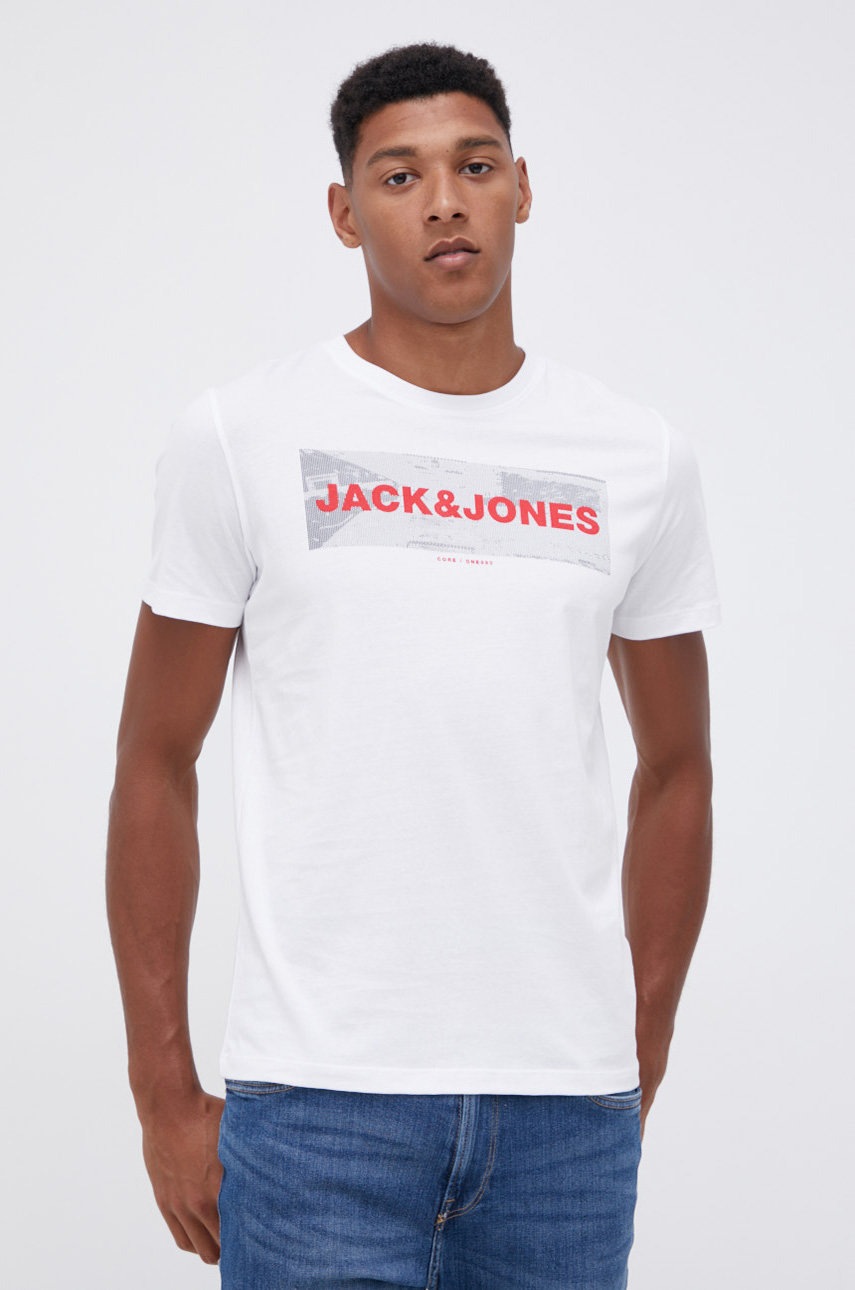 

Jack & Jones - Памучна тениска, Бял