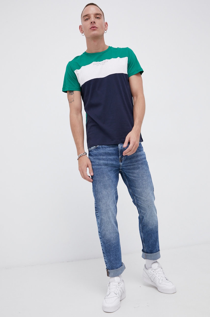 

Хлопковая футболка Jack & Jones с принтом
