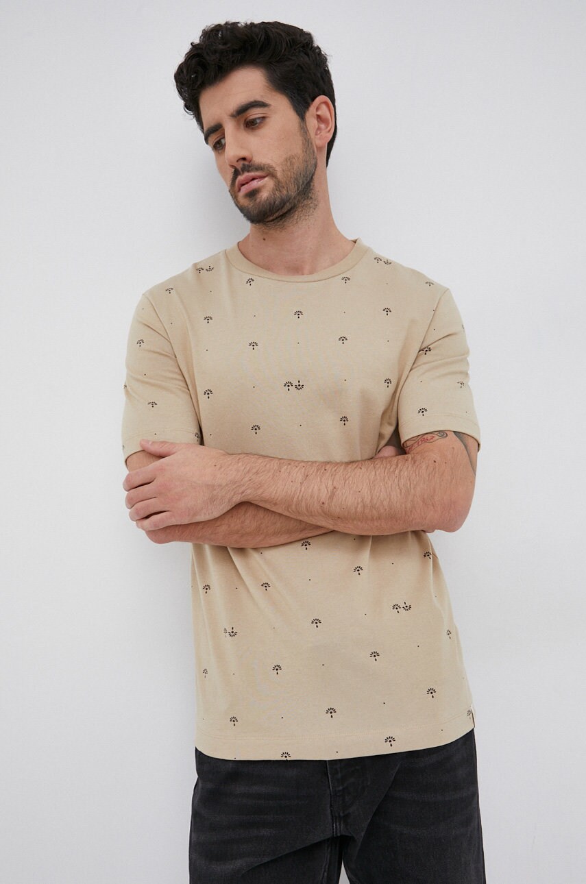 Scotch & soda tricou din bumbac transparent, material neted