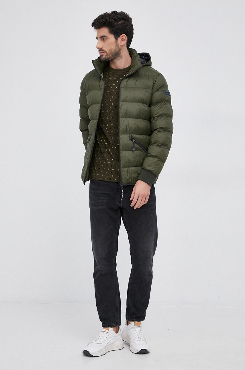 

Бавовняна футболка Scotch & Soda колір бежевий гладкий