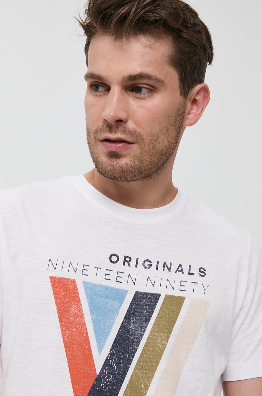 

Jack & Jones - Памучна тениска, Бял