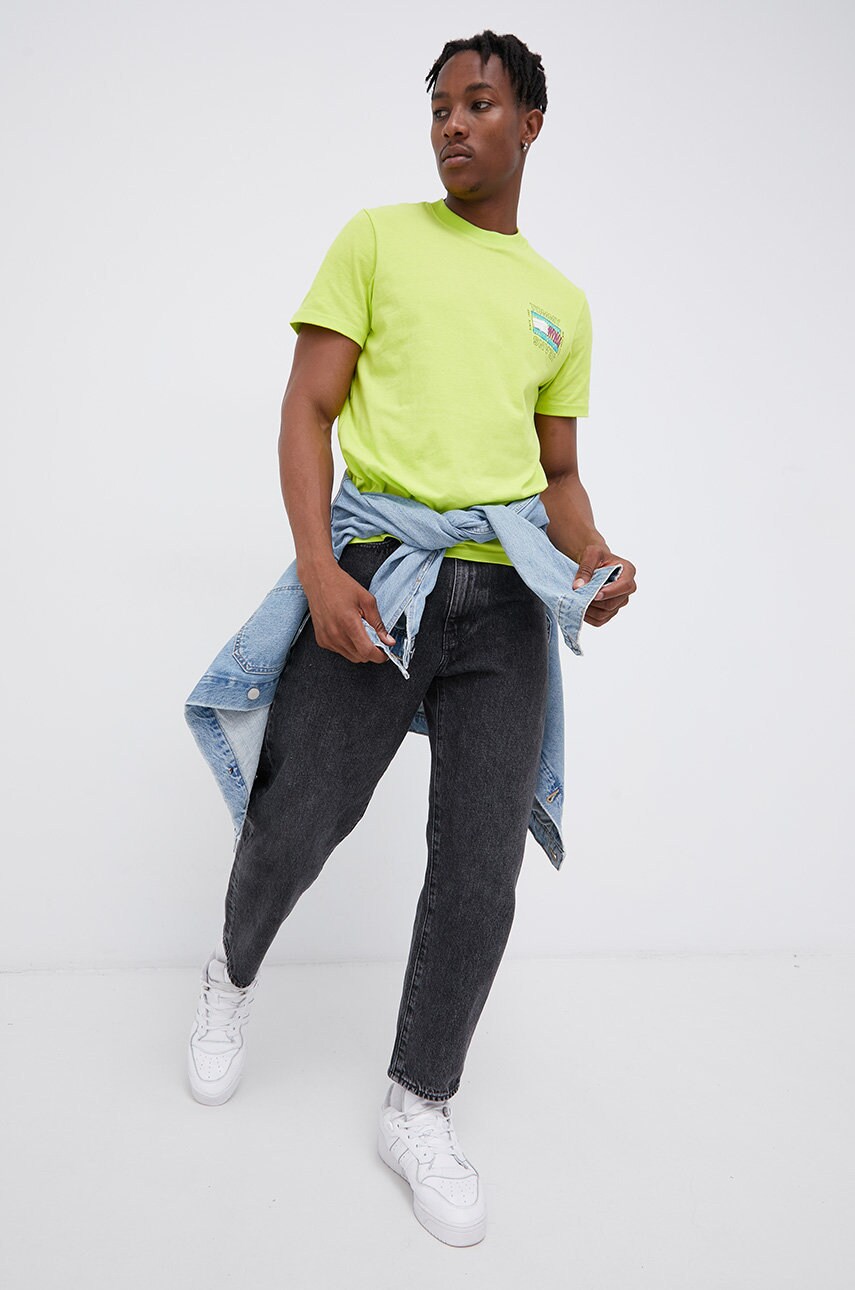 

Хлопковая футболка Tommy Jeans с принтом