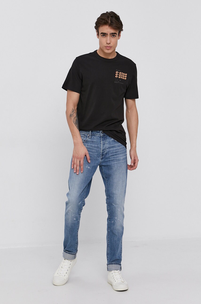 

Футболка G-Star Raw мужская цвет чёрный с принтом