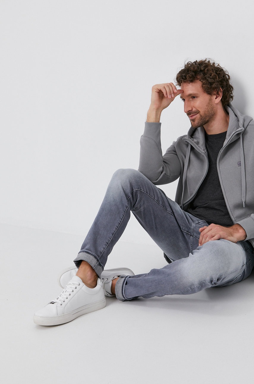 

Футболка G-Star Raw чоловіча колір сірий меланж