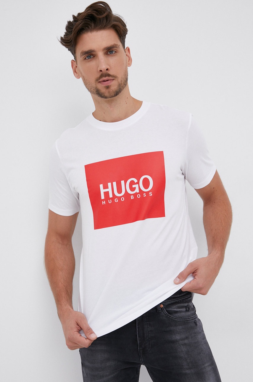 

Hugo - Памучна тениска, Бял