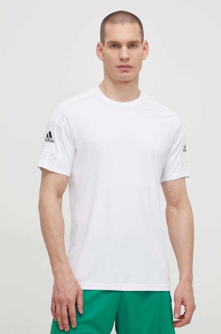 Adidas Performance Tricou GN5726 bărbați, culoarea alb, material neted
