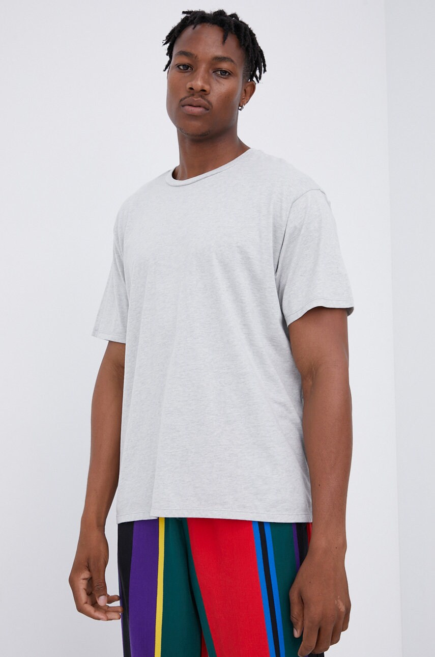 Levi's tricou din bumbac culoarea gri, melanj