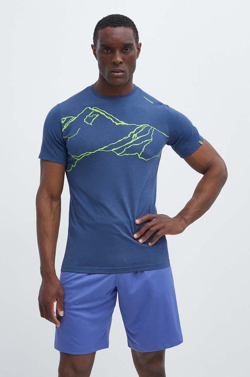 Viking tricou sport Lako culoarea gri, cu imprimeu - Shoppu.