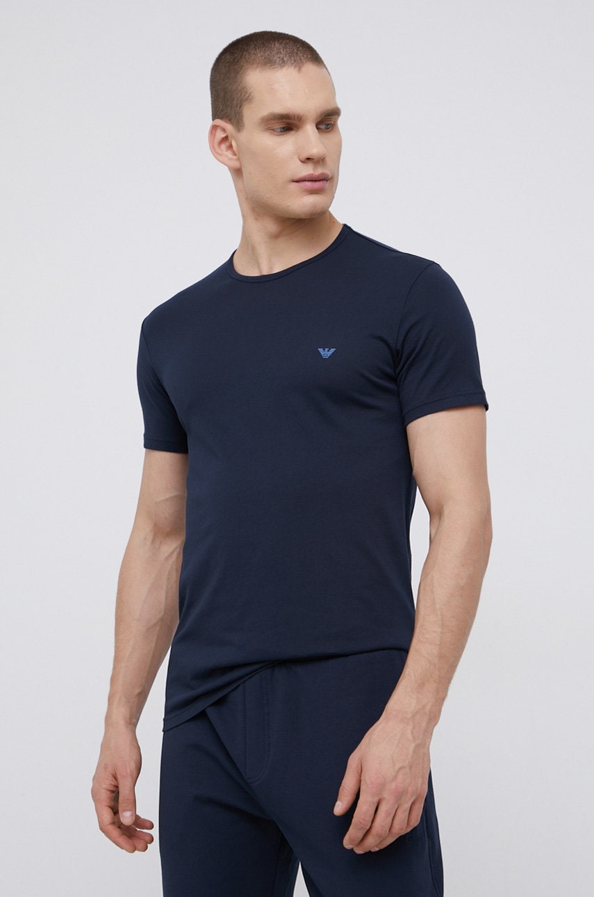 Emporio Armani Underwear Tricou din bumbac cu imprimeu