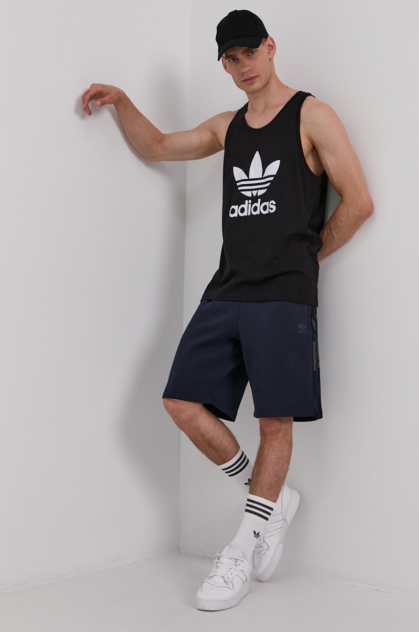 

Бавовняна футболка adidas Originals колір чорний