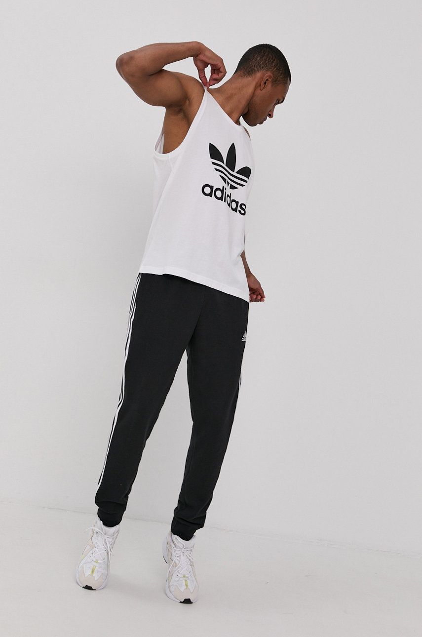 Adidas Originals Tricou barbati culoarea alb