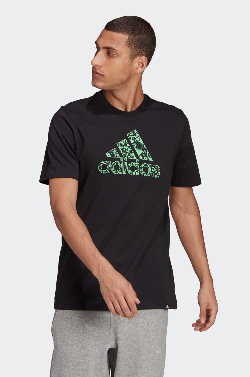 

adidas Performance - Памучна тениска, Черен