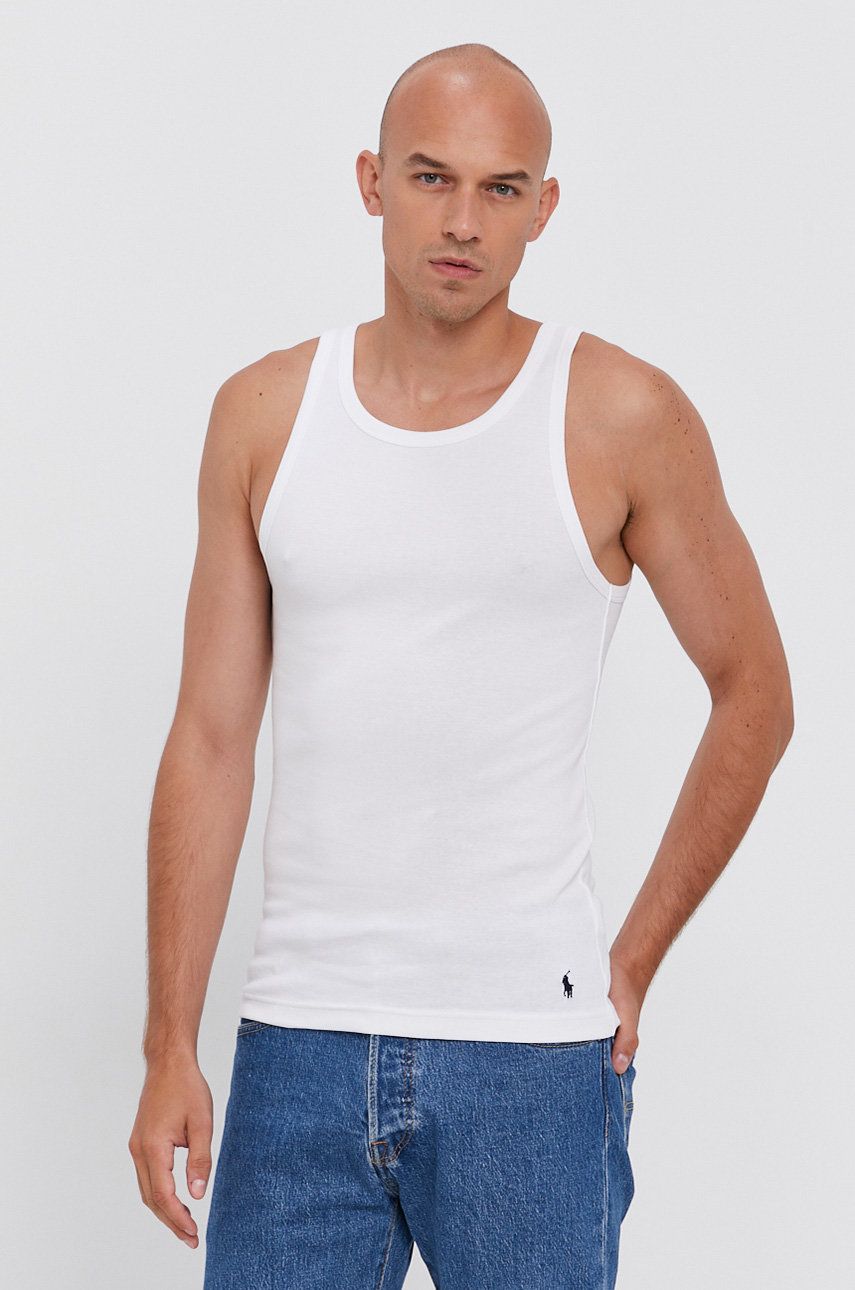 E-shop Tričko Polo Ralph Lauren pánské, bílá barva