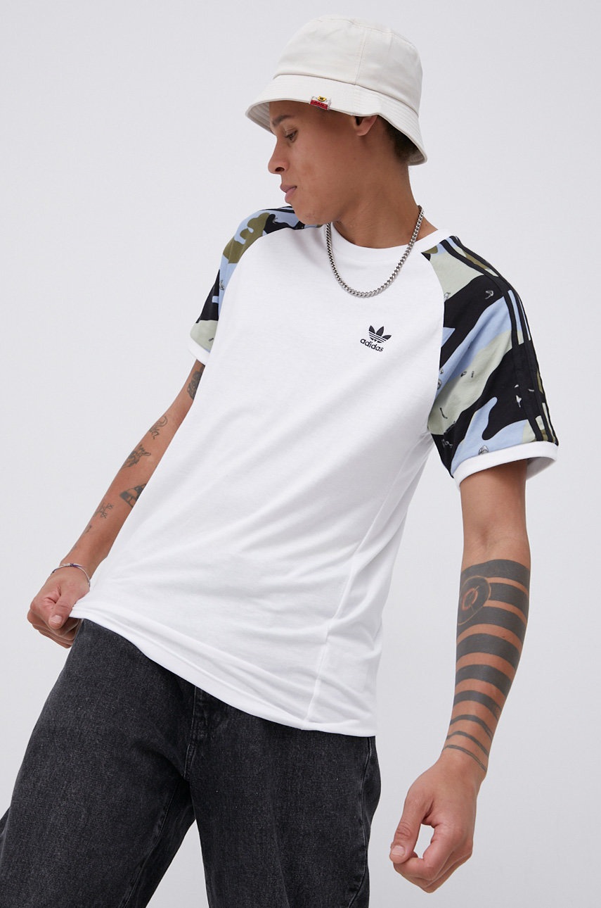 

adidas Originals - Памучна тениска, Бял
