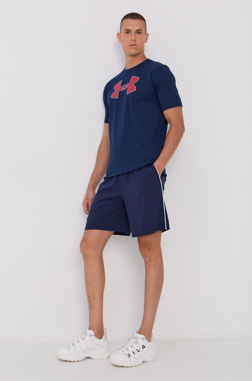 

Футболка Under Armour 1329583 мужская цвет синий с принтом