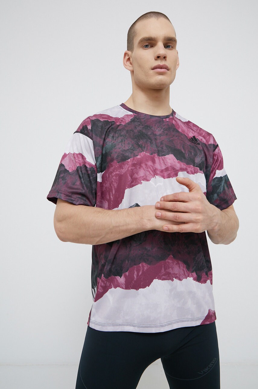 Adidas performance tricou culoarea violet, modelator