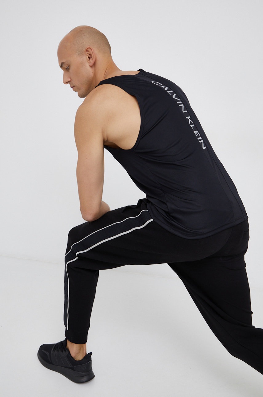 

Тениска Calvin Klein Performance мъжка в черно, Черен