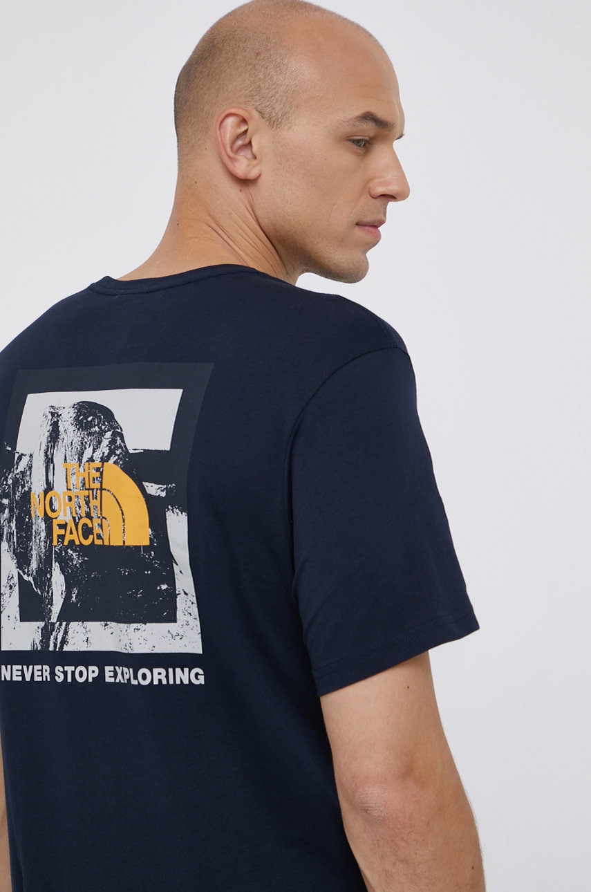 

The North Face - Памучна тениска, Тъмносин