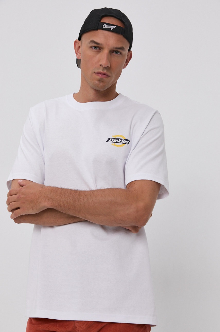 

Футболка Dickies мужская цвет белый с принтом