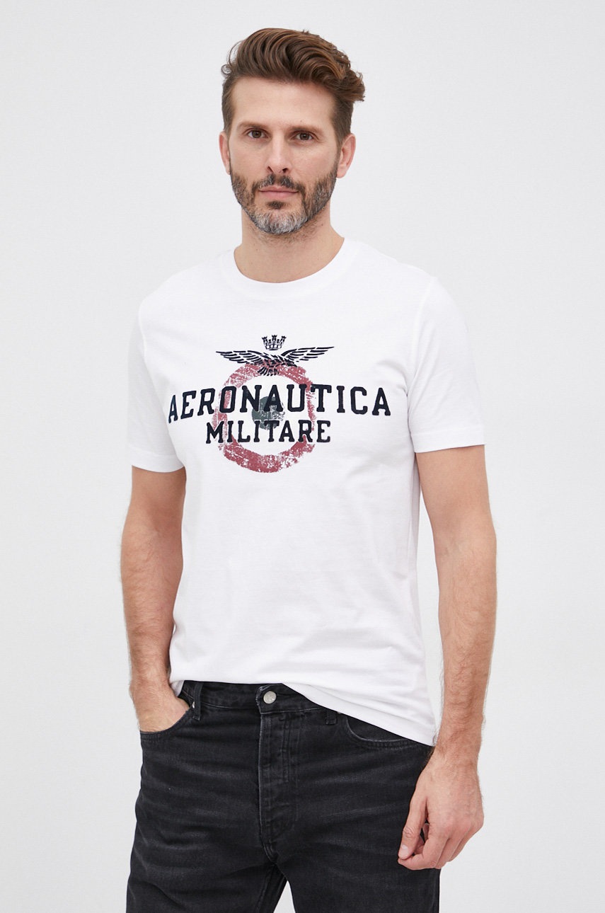 

Aeronautica Militare - Памучна тениска, Бял