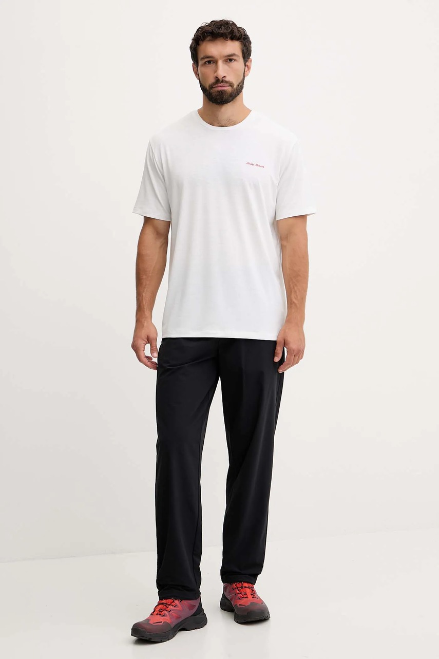 Футболка Helly Hansen SKOG RECYCLED GRAPHIC цвет зелёный с принтом 63082