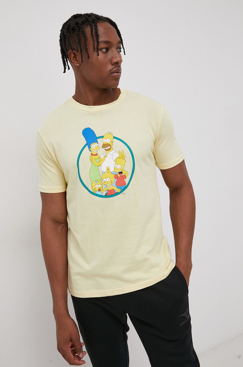 Billabong T-shirt bawełniany x The Simpsons z nadrukiem
